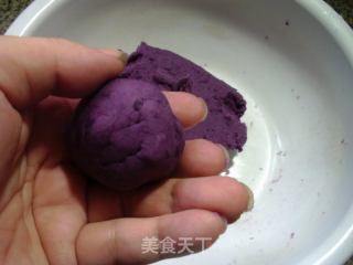 猫爪形紫薯蛋挞的做法步骤：8
