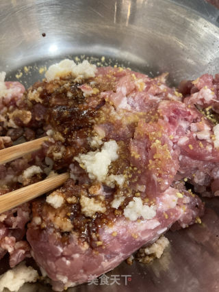 南瓜圈蒸肉餅的做法步骤：3