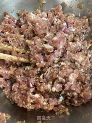 南瓜圈蒸肉餅的做法步骤：4