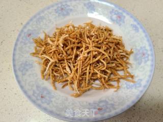黄瓜丝拌馓子的做法步骤：4