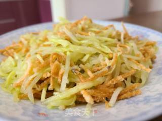 黄瓜丝拌馓子的做法步骤：7