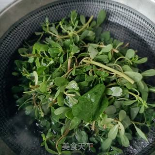 猪心拌马齿苋的做法步骤：2