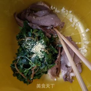 猪心拌马齿苋的做法步骤：9