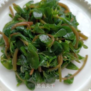 猪心拌马齿苋的做法步骤：12
