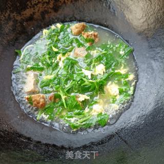 鸭跖草肉丸汤的做法步骤：9