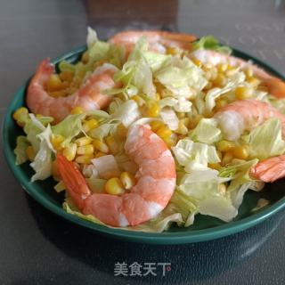 虾仁玉米拌生菜的做法步骤：14