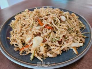 干白萝卜丝炒肉丝的做法步骤：7