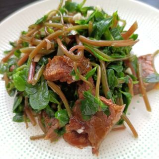 酱牛肉拌马齿苋的做法步骤：10
