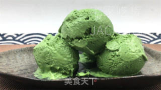 浓厚抹茶冰激凌，口感丝滑细腻，味蕾被清香甜蜜所征服。的做法步骤：11