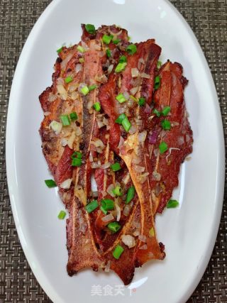孜然扇子骨的做法步骤：12