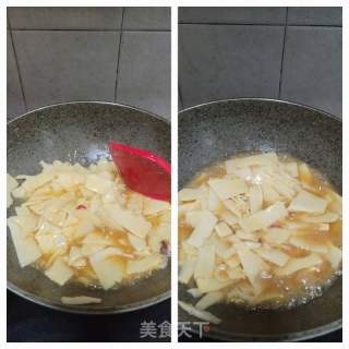 鲍鱼汁烧竹笋的做法步骤：6