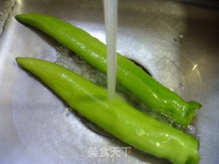 笋干菜炒青椒的做法步骤：2