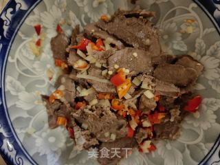 小米椒拌牛肉的做法步骤：9