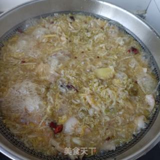 回锅肉炖酸菜的做法步骤：9
