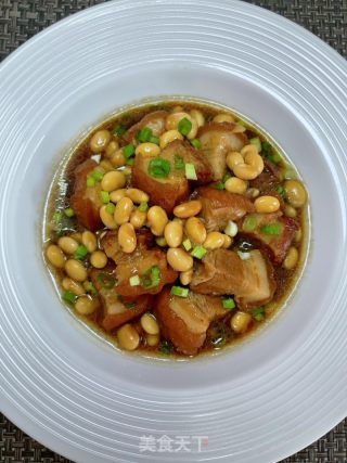五花肉烧黄豆的做法步骤：12