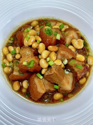 五花肉烧黄豆的做法步骤：14