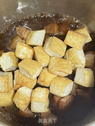 五花肉烧豆腐的做法步骤：14