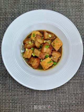 五花肉烧豆腐的做法步骤：16