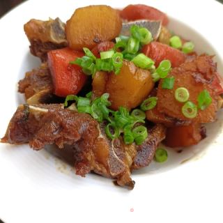 胡萝卜土豆烧牛蝎子的做法