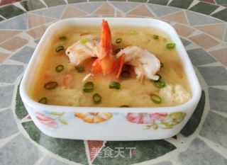 鲜虾鸡蛋羹的做法步骤：6