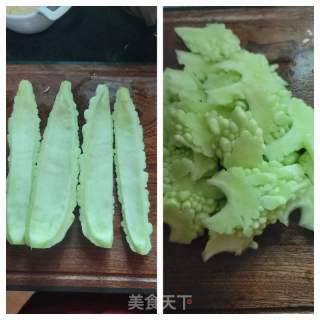 牛肉炒苦瓜的做法步骤：3