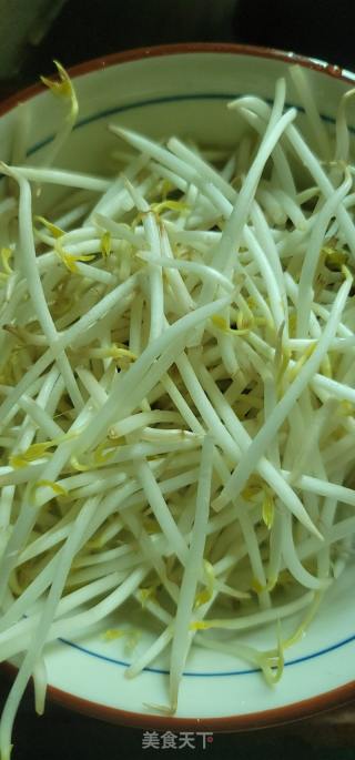 绿豆芽牛肉汤的做法步骤：2