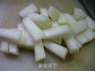 煎鸡蛋冬瓜魔芋结汤的做法步骤：4