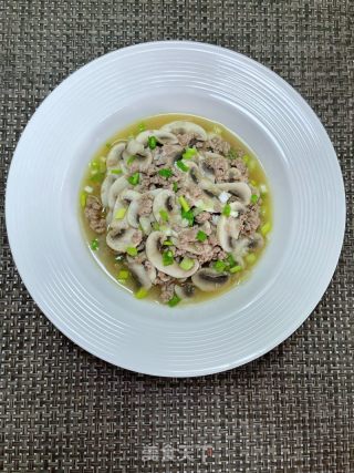 口蘑炒肉沫的做法步骤：9
