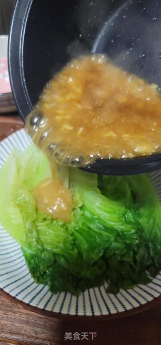 鲍鱼汁淋生菜的做法步骤：10