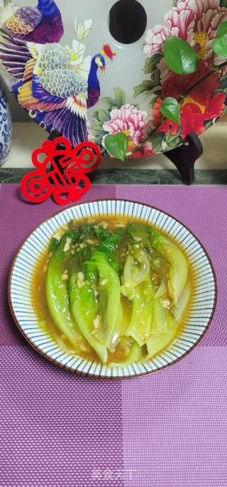 鲍鱼汁淋生菜的做法步骤：12