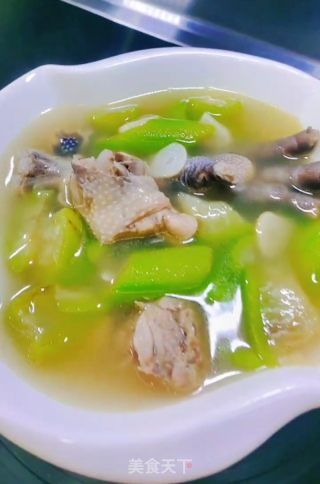 丝瓜鸡汤的做法步骤：9