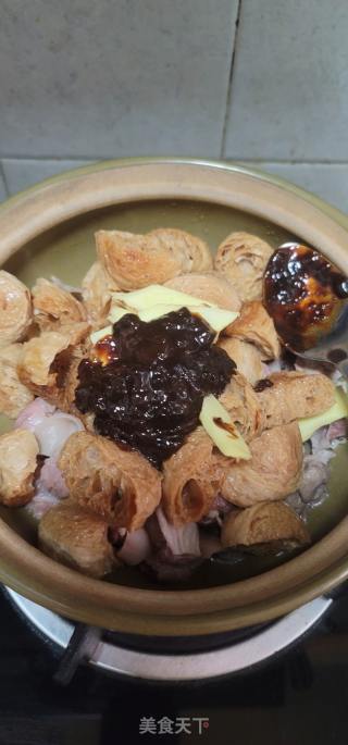 黄豆酱焖面筋护心肉的做法步骤：7