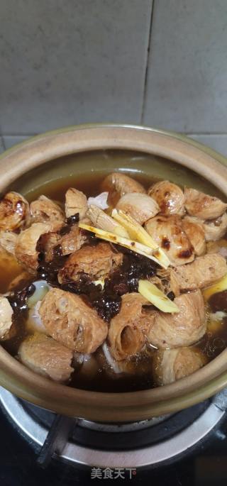 黄豆酱焖面筋护心肉的做法步骤：8