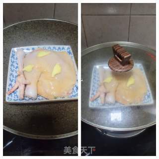 隔水蒸咸鸡的做法步骤：6