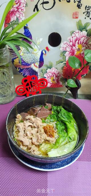 肉片猪红汤米粉的做法步骤：11
