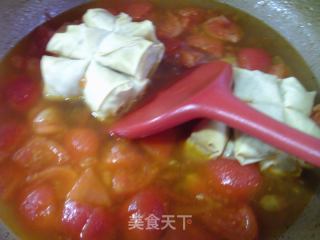 番茄肉面结汤的做法步骤：19