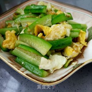 鸡蛋炒丝瓜的做法步骤：9