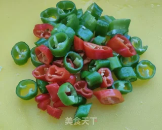 辣子五花肉的做法步骤：3