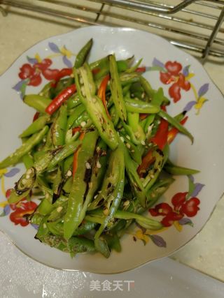 清炒双椒的做法步骤：6