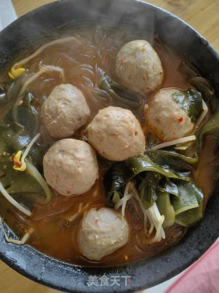 香辣牛肉丸子汤的做法步骤：9