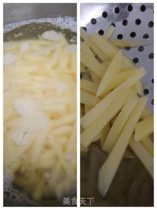 自制薯条，媲美麦当劳的做法步骤：2