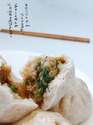 全麦鲜肉白菜包子的做法步骤：14