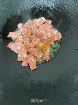 香干炒培根的做法步骤：4
