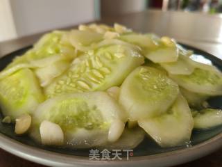 大蒜炒黄瓜的做法步骤：5