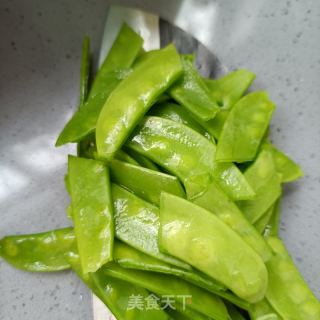 荷兰豆拌鸽胸肉的做法步骤：5