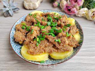 土豆蒸肉的做法步骤：8