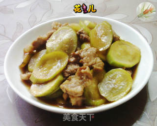 五花肉炒夜开花的做法