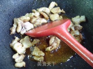 五花肉炒夜开花的做法步骤：7