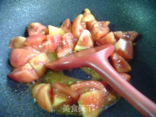 番茄炒绿豆芽的做法步骤：6