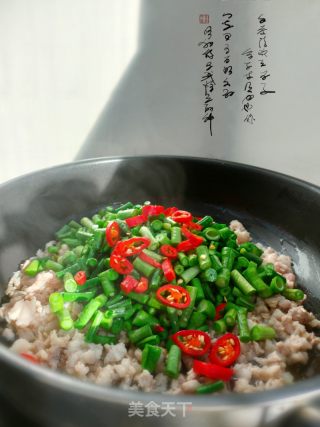 菜豆炒肉丁的做法步骤：7